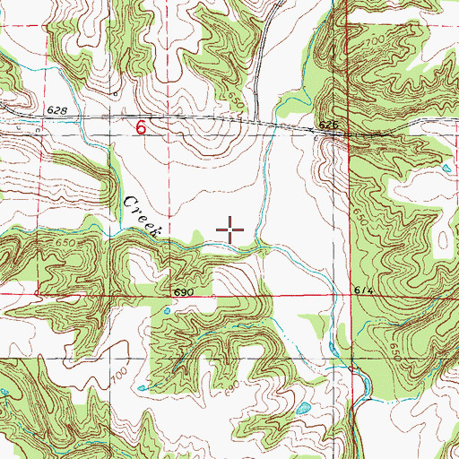 Topographic Map of Wells Fork, IL