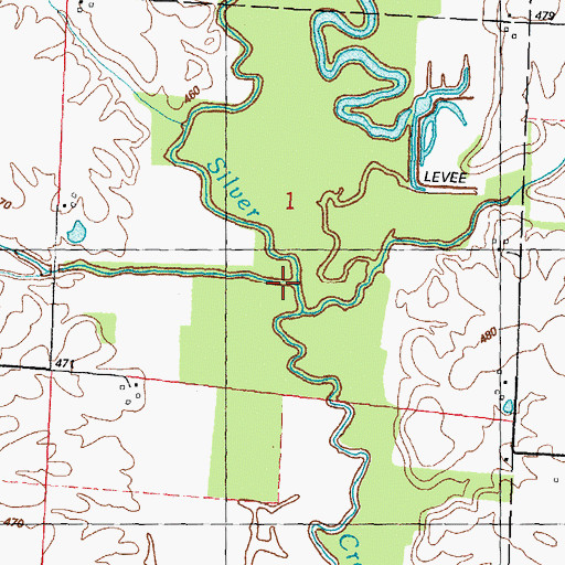 Topographic Map of Wendell Branch, IL
