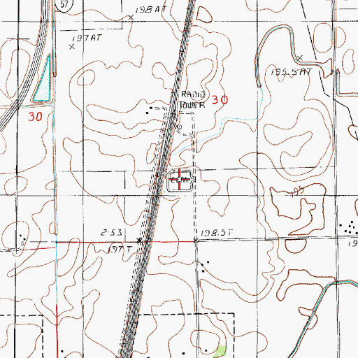 Topographic Map of Wenger Cemetery, IL