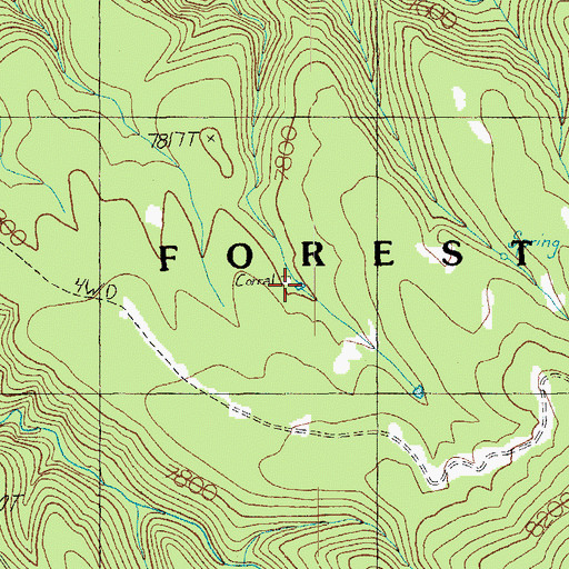 Topographic Map of Knoll Tank, AZ