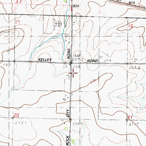 Topographic Map of Wessels School (historical), IL