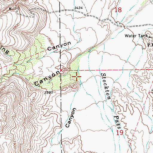 Topographic Map of Dutch Henry Canyon, AZ