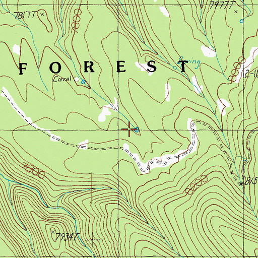 Topographic Map of Turkey Track Tank, AZ
