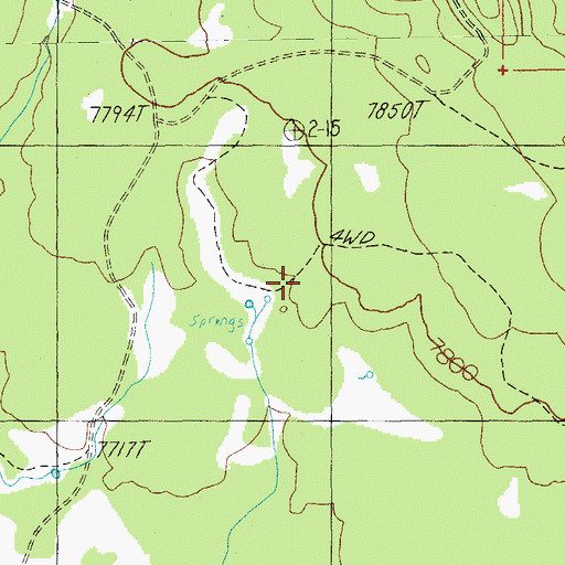 Topographic Map of Mushroom Seep, AZ