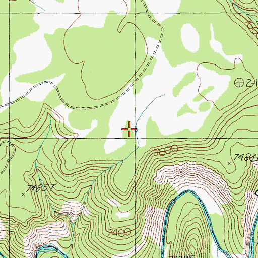 Topographic Map of Turkey Enclosure Tank, AZ