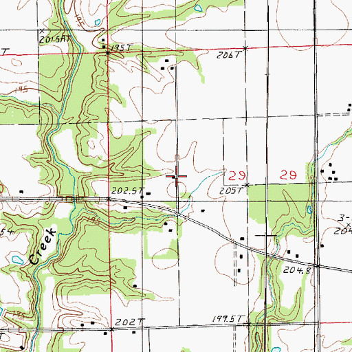 Topographic Map of West Liberty School (historical), IL