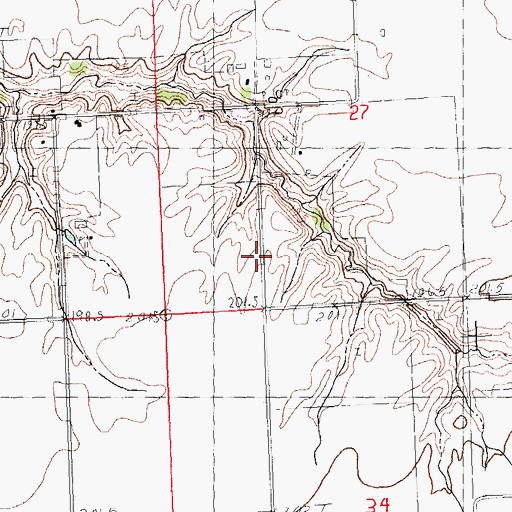 Topographic Map of West Liberty School (historical), IL
