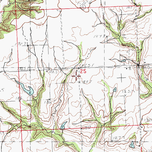 Topographic Map of West Point School (historical), IL