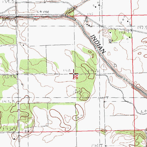 Topographic Map of West Point School (historical), IL