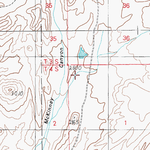 Topographic Map of Dutch Pasture Canyon, AZ