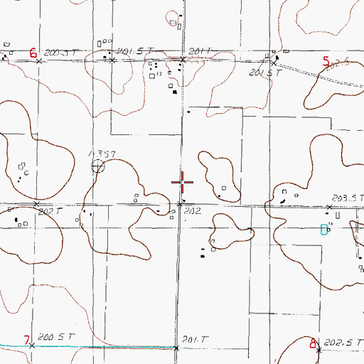 Topographic Map of West Prairie School (historical), IL