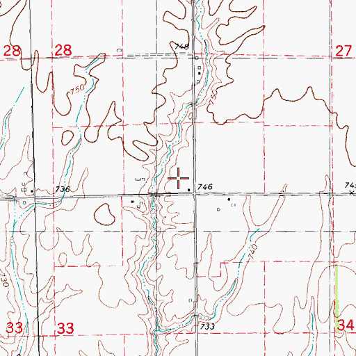 Topographic Map of West Prairie School (historical), IL