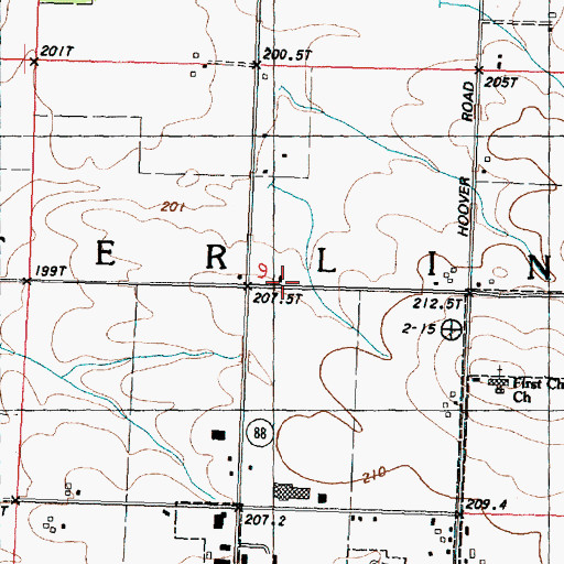 Topographic Map of West Science Ridge School (historical), IL