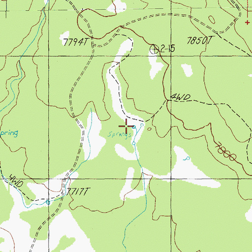 Topographic Map of PS Tank, AZ