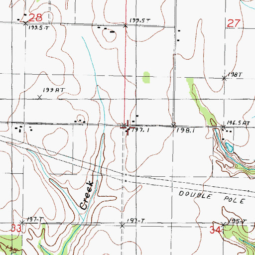 Topographic Map of West Union School (historical), IL