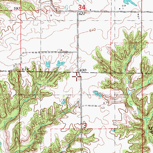Topographic Map of West Union School (historical), IL
