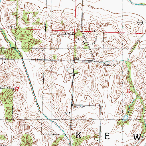 Topographic Map of Weston School (historical), IL