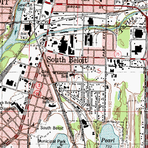 Topographic Map of Wheeler School, IL