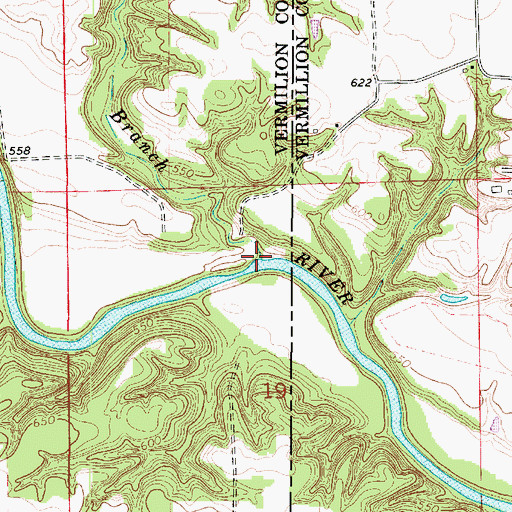 Topographic Map of White Branch, IL