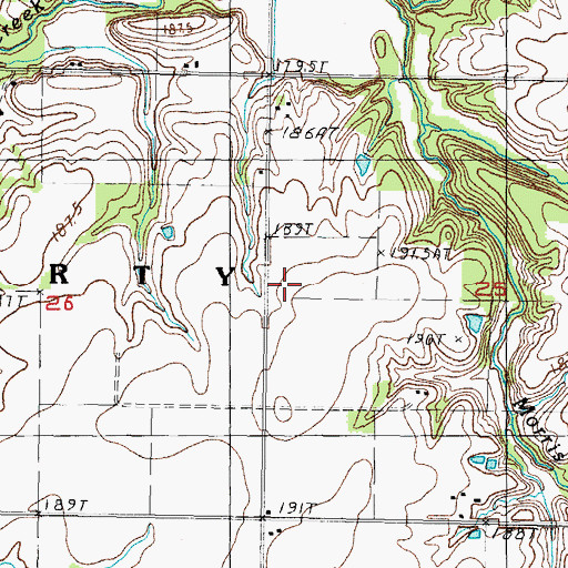 Topographic Map of White Chapel (historical), IL