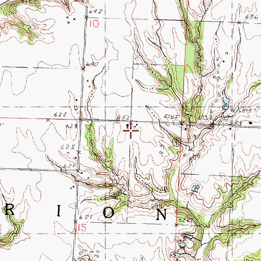 Topographic Map of White Chapel, IL