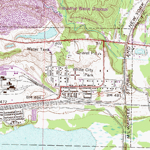 Topographic Map of White City Park, IL