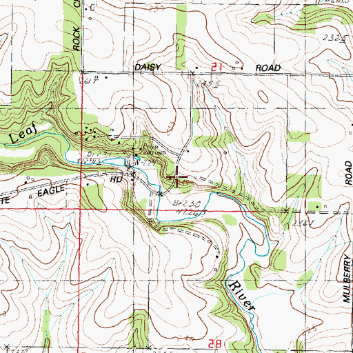 Topographic Map of White Eagle School (historical), IL