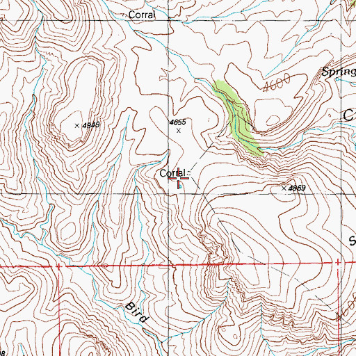 Topographic Map of Sunflower Corral, AZ