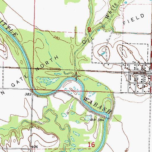 Topographic Map of White Oak Slough, IL