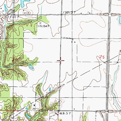 Topographic Map of White School (historical), IL