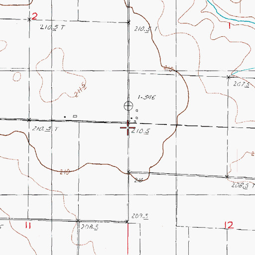 Topographic Map of White School (historical), IL