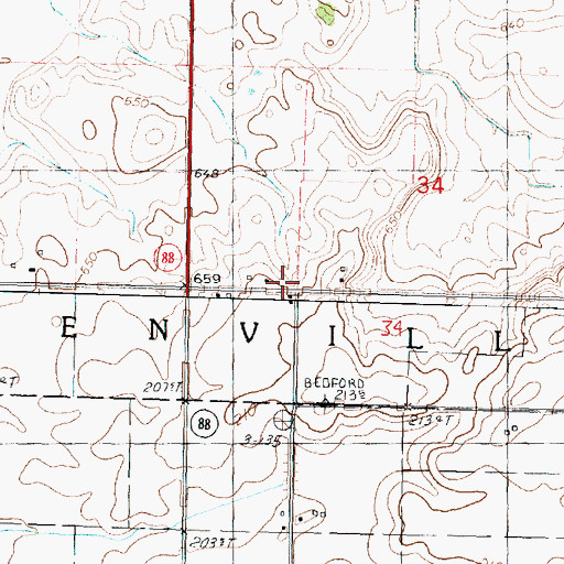 Topographic Map of White School (historical), IL