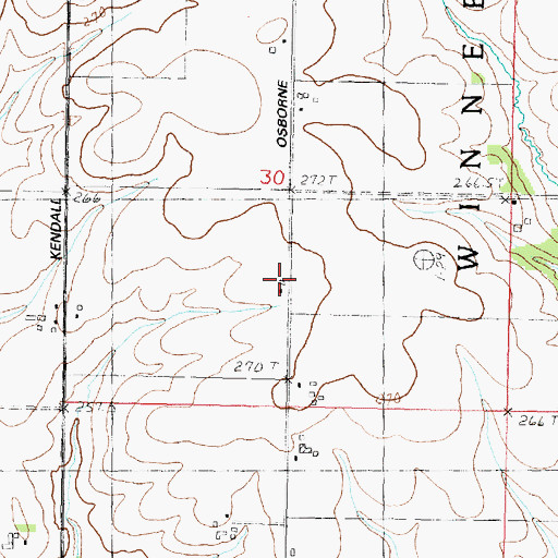 Topographic Map of White School (historical), IL