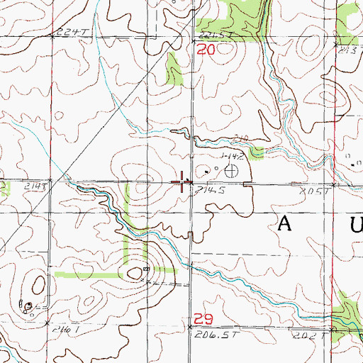 Topographic Map of White Settlement School (historical), IL