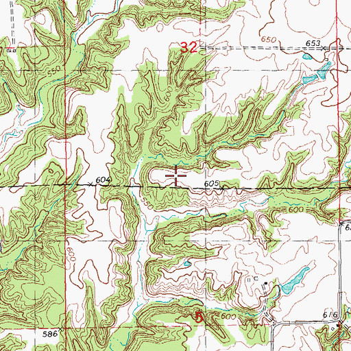 Topographic Map of White Sulphur School (historical), IL
