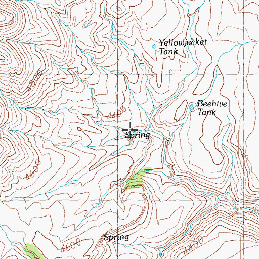 Topographic Map of Chuck Box Tank, AZ