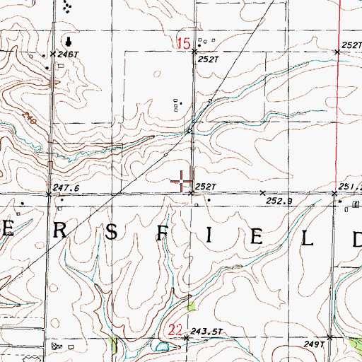 Topographic Map of Whitney School (historical), IL