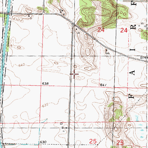 Topographic Map of Whittington School (historical), IL
