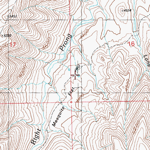 Topographic Map of Mesquite Tank, AZ