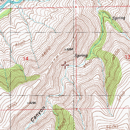 Topographic Map of Canyon Corral, AZ