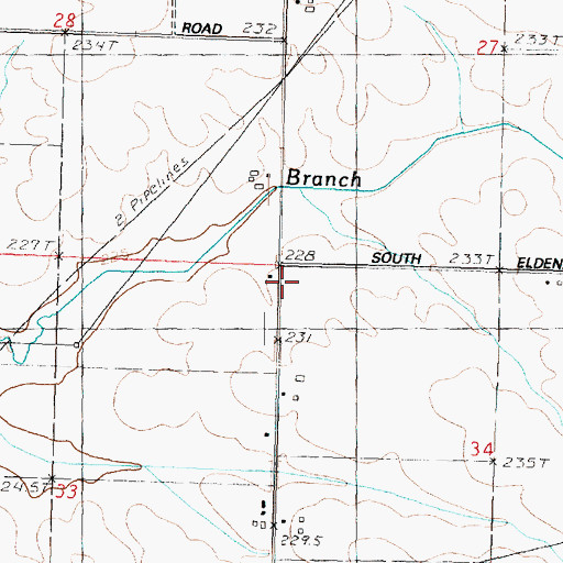 Topographic Map of Will School (historical), IL