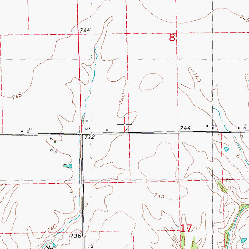 Topographic Map of Williams School (historical), IL