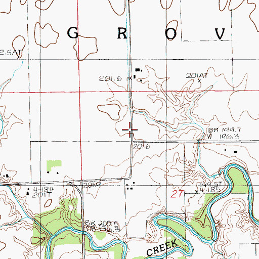 Topographic Map of Willoughby School (historical), IL
