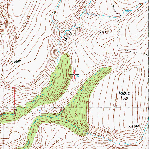 Topographic Map of Mesquite Flat Tank, AZ