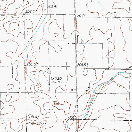 Topographic Map of Willow Grove School (historical), IL
