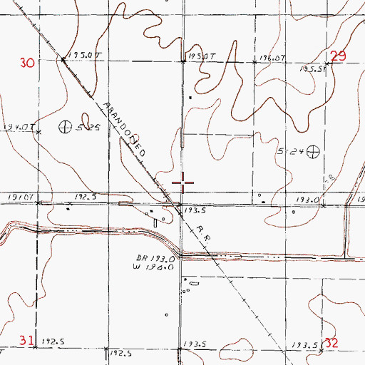 Topographic Map of Willow School (historical), IL