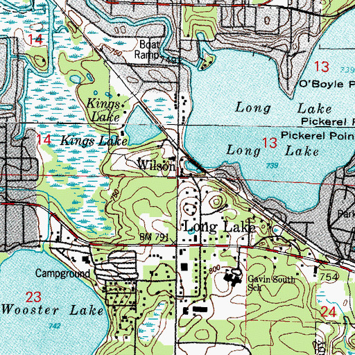 Topographic Map of Wilson, IL