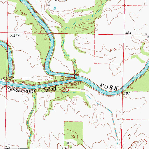 Topographic Map of Wilson Creek, IL