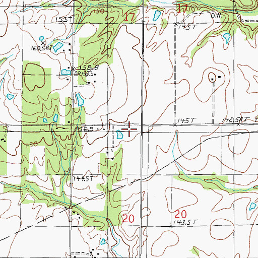 Topographic Map of Wilson School (historical), IL