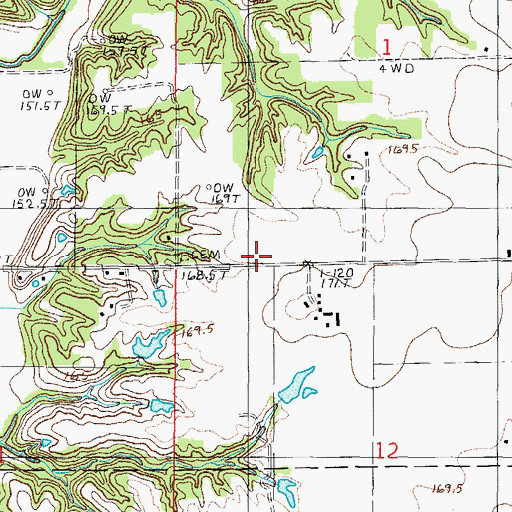 Topographic Map of Wilson School (historical), IL